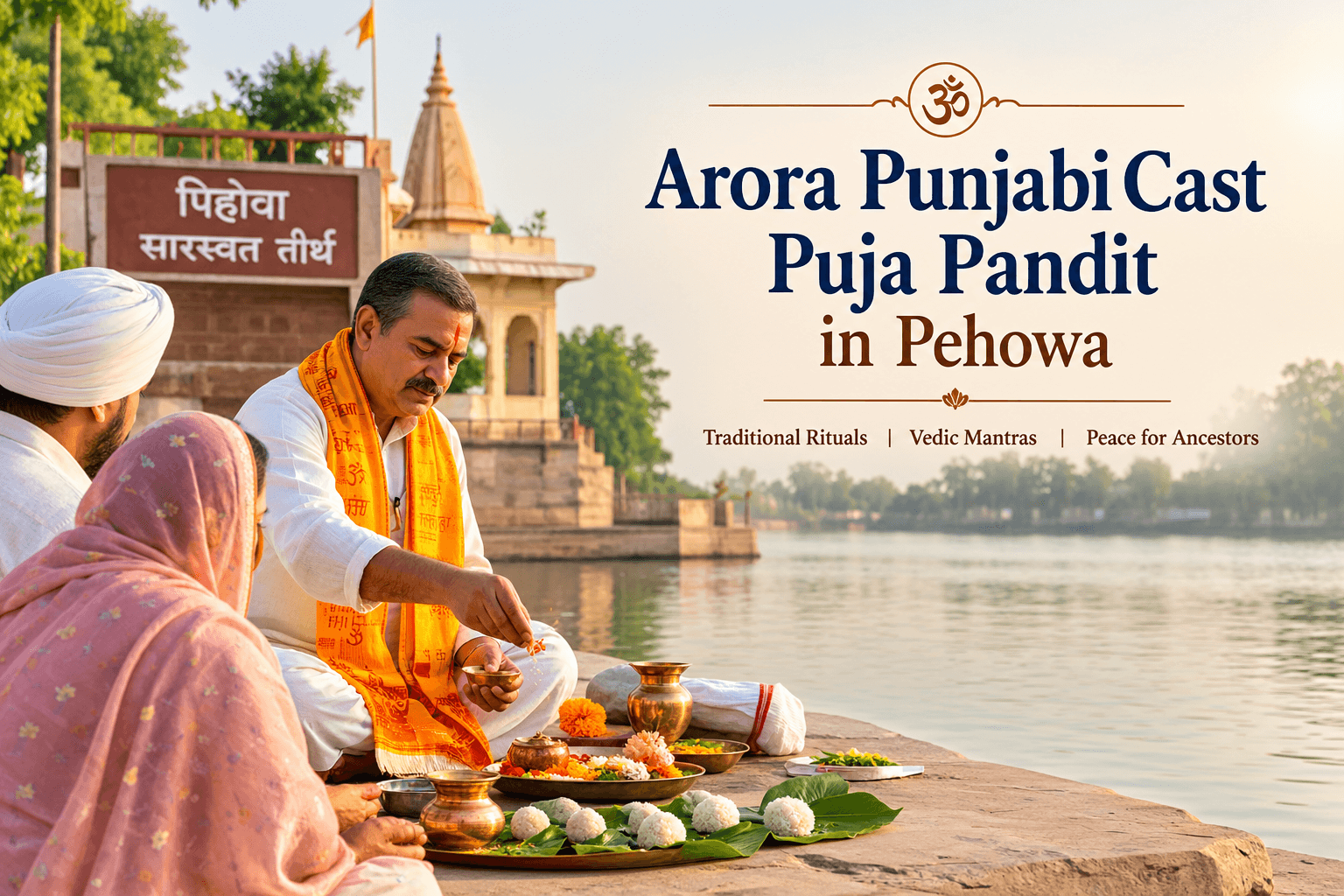 arora-punjabi-cast-puja-pandit-in-pehowa